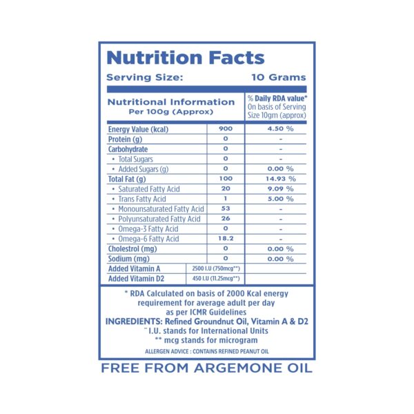 BD Edible Oils Groundnut Oil 15 KG Tin Product Image 5