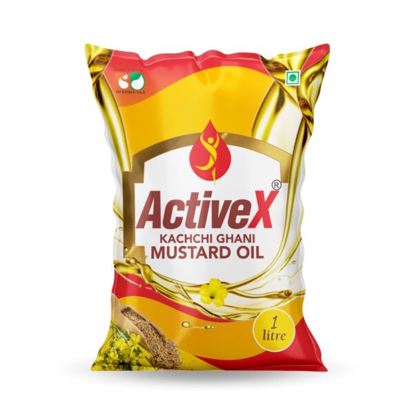 BD Edible Oils Kachchi Ghani Mustard Oil 1 Liter Pouch Product Image 1