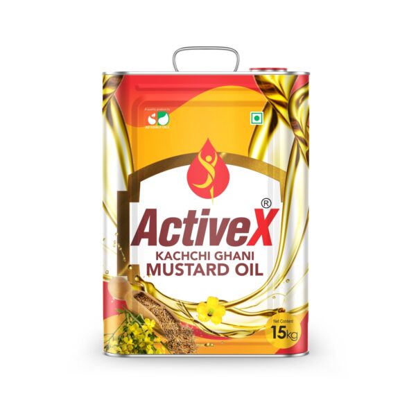 BD Edible Oils Kachchi Ghani Mustard Oil 15 KG Tin Product Image 1