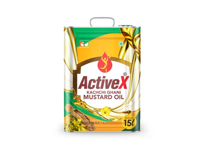 BD Edible Oils Kachchi Ghani Mustard Oil 15 Liter Tin Product Image 1