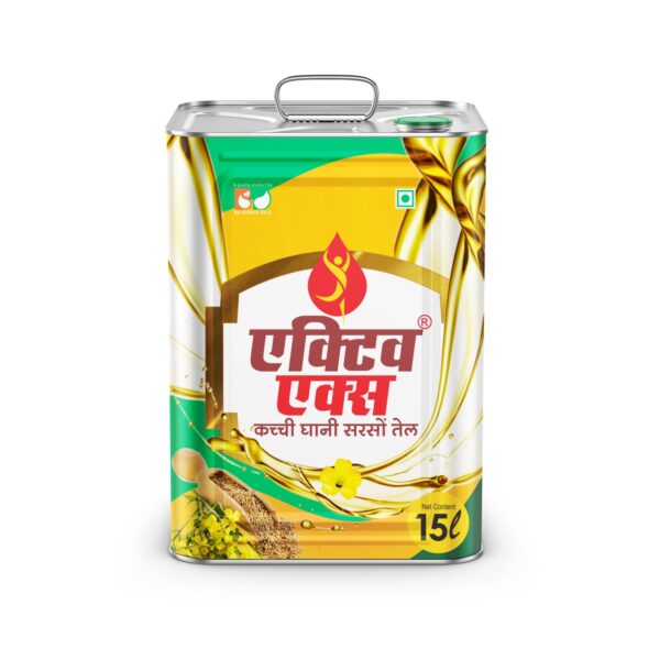 BD Edible Oils Kachchi Ghani Mustard Oil 15 Liter Tin Product Image 10