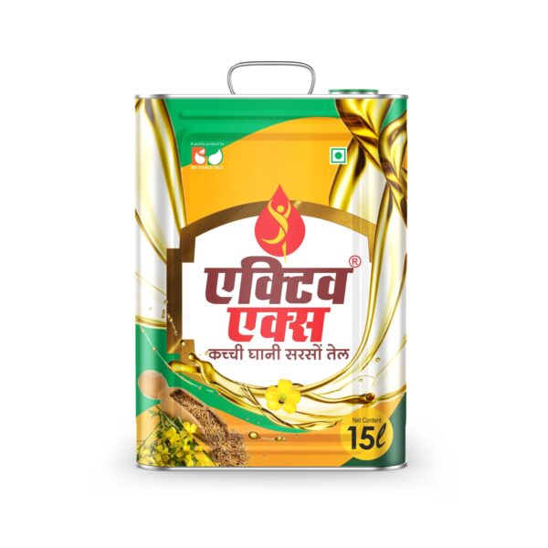 BD Edible Oils Kachchi Ghani Mustard Oil 15 Liter Tin Product Image 12