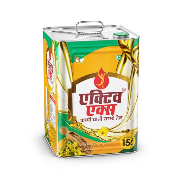 BD Edible Oils Kachchi Ghani Mustard Oil 15 Liter Tin Product Image 7