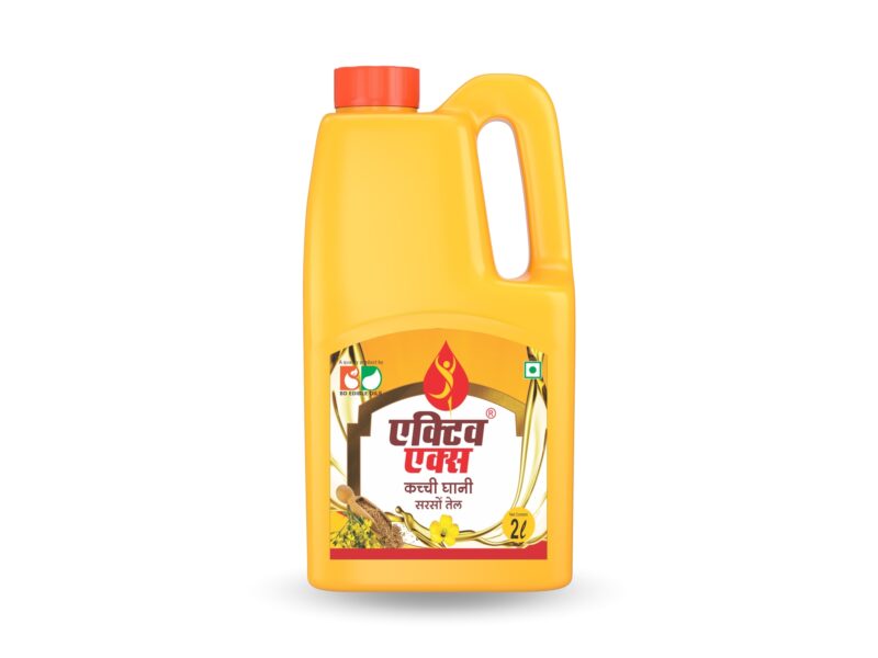 BD Edible Oils Kachchi Ghani Mustard Oil 2 Liter Jar Product Image 1