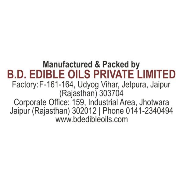 BD Edible Oils Kachchi Ghani Mustard Oil 2 Liter Jar Product Image 6
