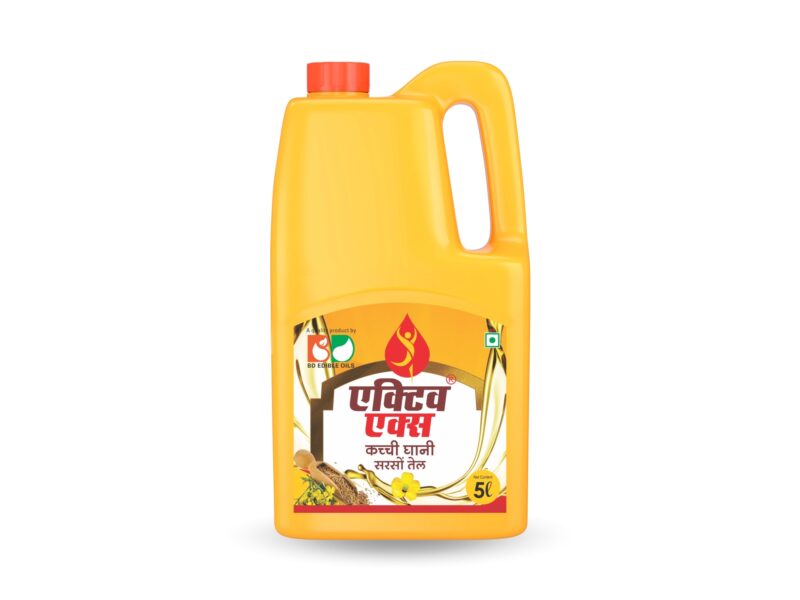 BD Edible Oils Kachchi Ghani Mustard Oil 5 Liter Jar Product Image 1