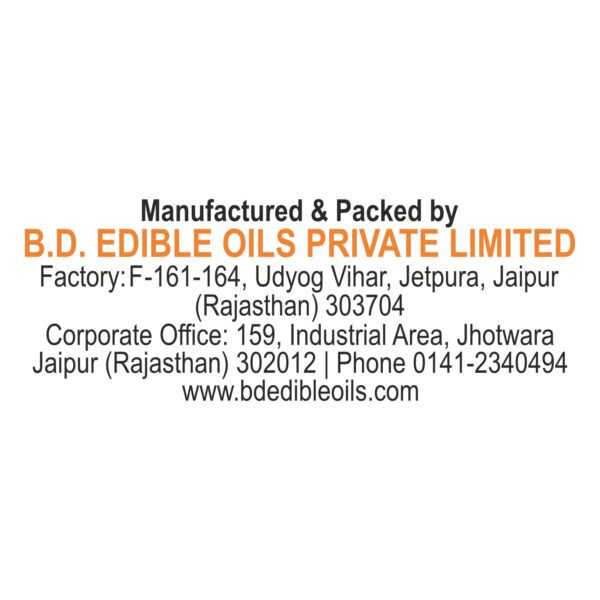 BD Edible Oils Sunflower Oil 12 KG Tin Product Image 7