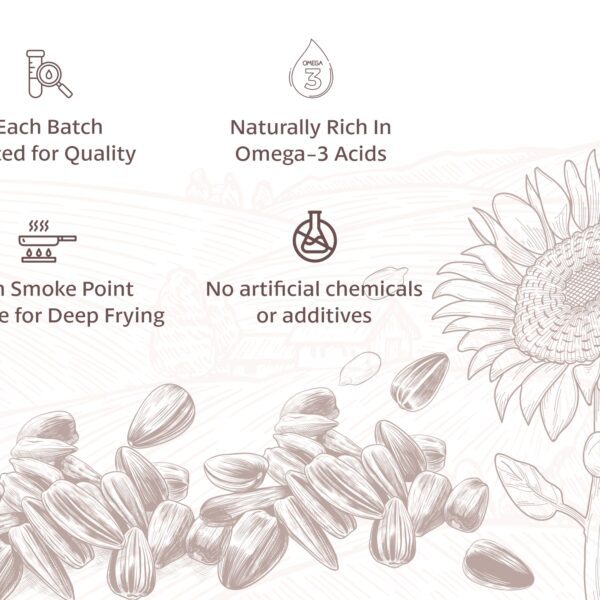 BD Edible Oils Sunflower Oil 5 Liter Jar Product Image 2