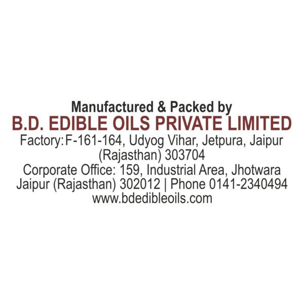 BD Edible Oils Kachchi Ghani Mustard Oil 15 Liter Jar Product Image (8)
